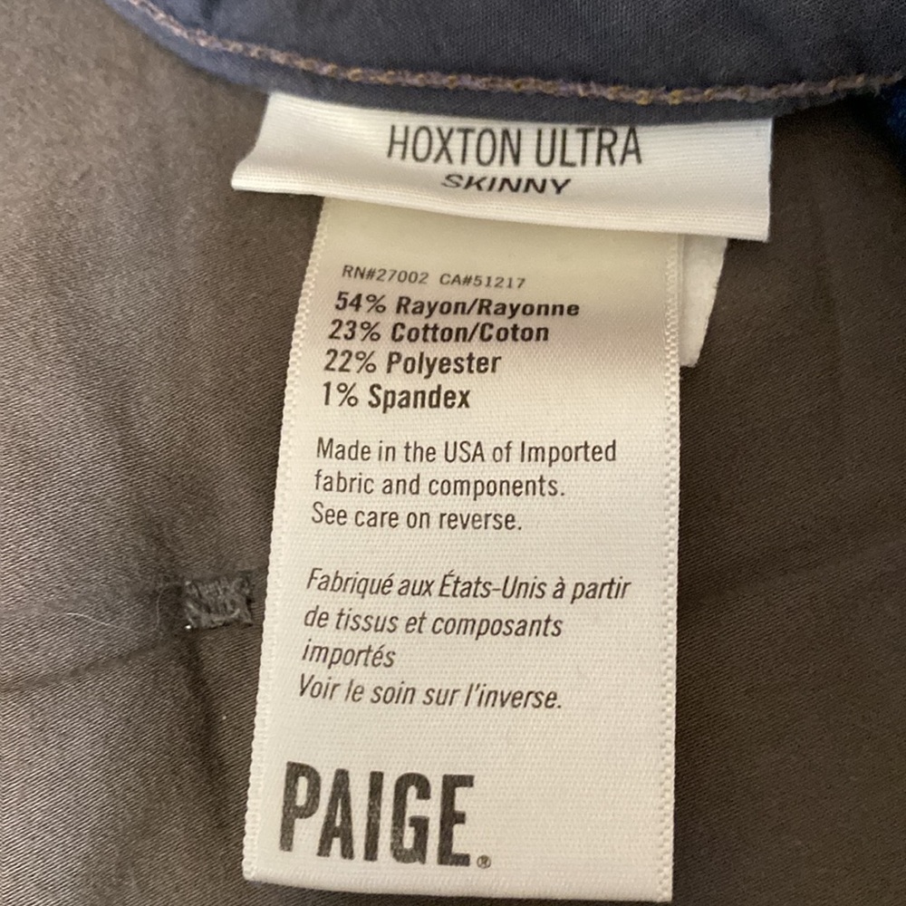 PAIGE- HOXTON ULTRA SKINNY: blue jeans - Picture 3 of 3